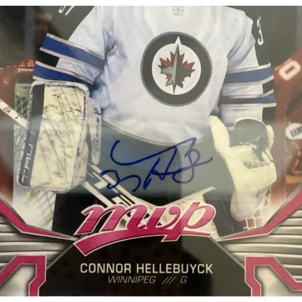 2022-23 Upper Deck MVP Autograph Connor Hellebuyck Auto